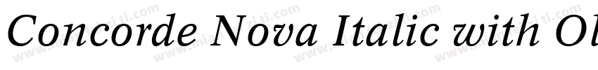 Concorde Nova Italic with Oldstyle Figures字体转换